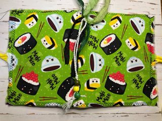 Libreta sushi kawaii y 2 bolígrafos