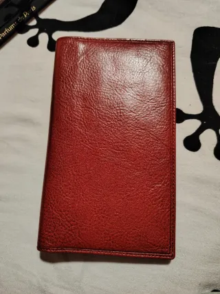 Cartera/Billetera Roja de Piel