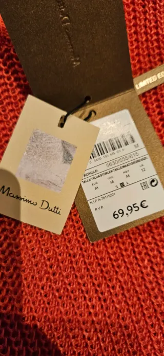 Jersey naranja/rojo de punto