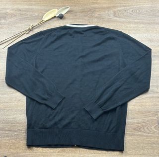 Cardigan Tommy Hilfiger donna nero stile retrò