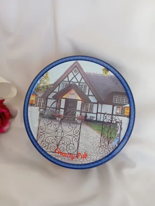 Collezionismo Scatola Latta Vintage Country Pub