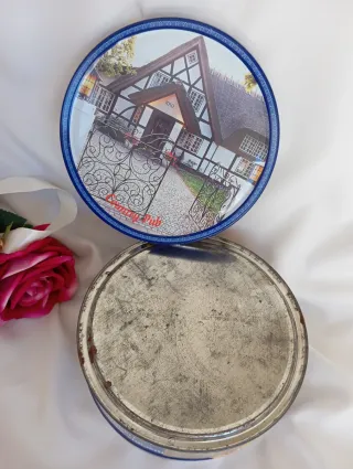 Collezionismo Scatola Latta Vintage Country Pub