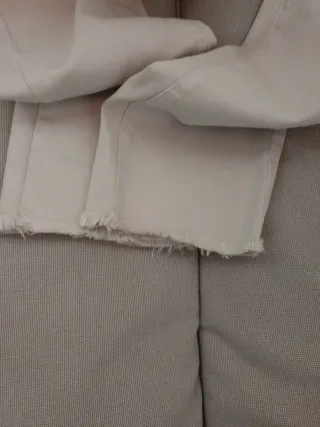 Pantalón vaquero beige mujer