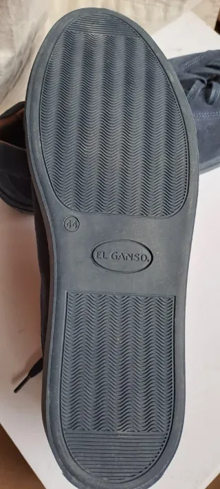 Zapatillas El Ganso Ante Azul Talla 44