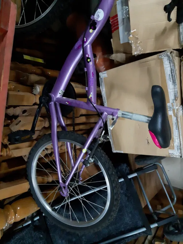Bicicleta infantil morada