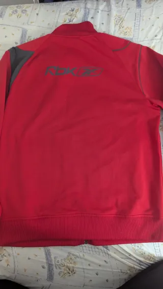 Sudadera Reebok Talla M Roja y Gris