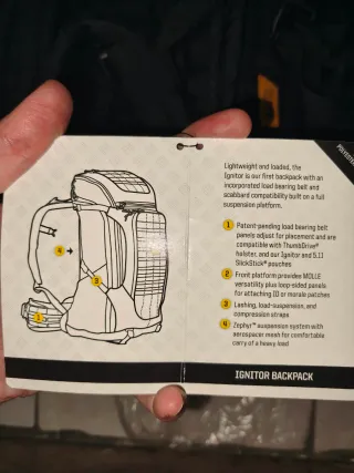 Mochila Táctica 5.11 Ignitor Negra