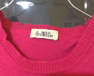 Maglione lana fucsia