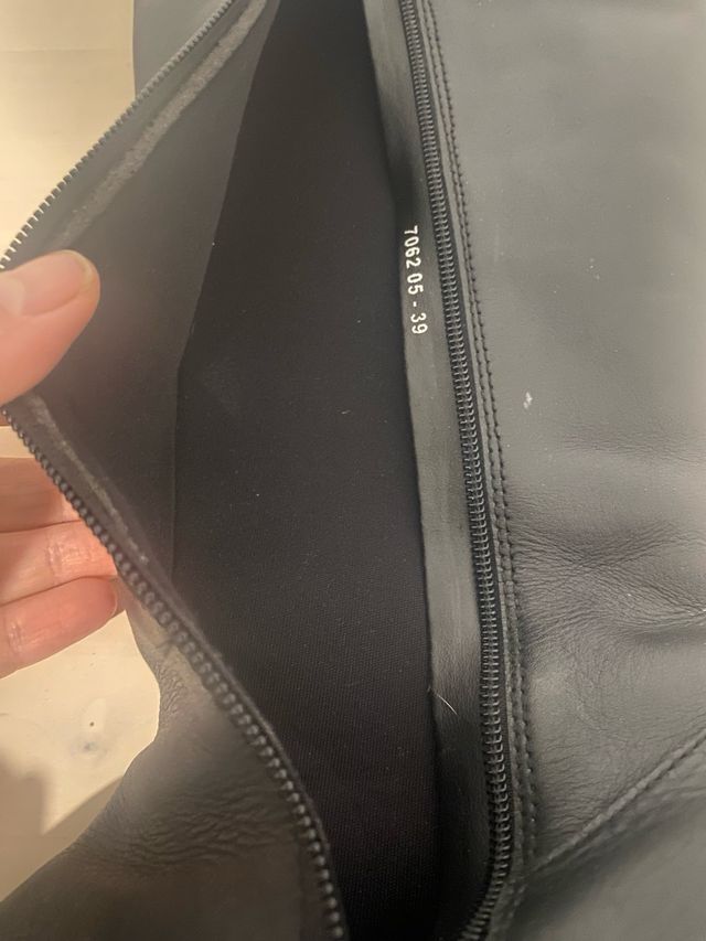 Botas Natalia Blanco Piel Talla 39 Negras