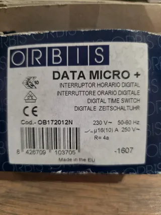 INTERRUPTOR HORARIO DIGITAL ORBIS DATA MICRO+