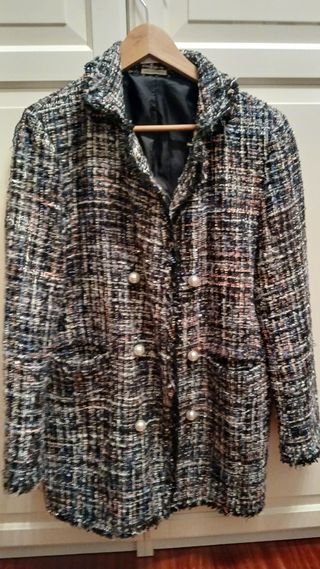 Chaqueta Tweed Estilo Coco Chanel