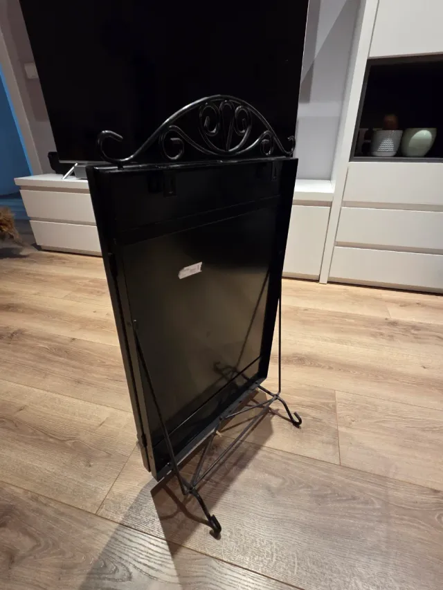 ESPEJO TRÍPTICO DE PIE NEGRO (3 CUERPOS)