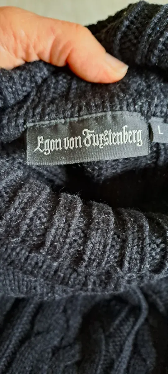 Maglione uomo nero collo alto