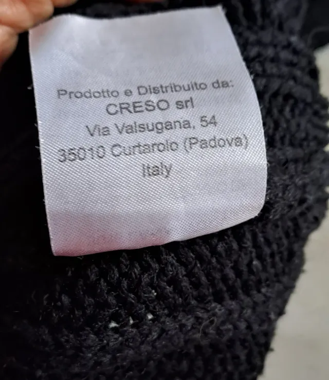 Maglione uomo nero collo alto