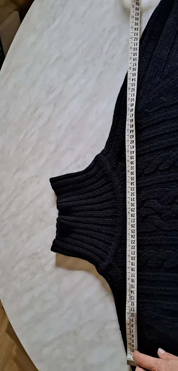 Maglione uomo nero collo alto