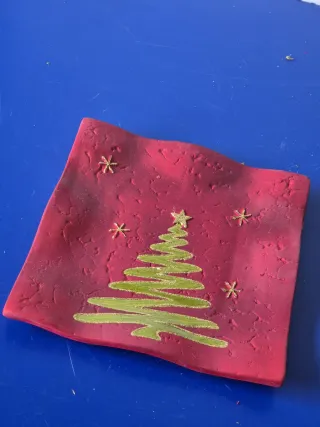 Piatto svuotatasche natalizio