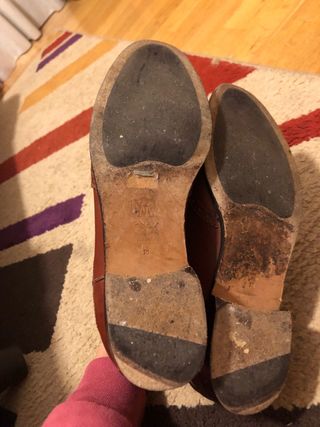 Botines de cuero marrones