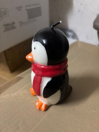 Candela pinguino natalizio