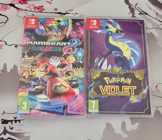 Mario Kart 8 Deluxe y Pokémon Púrpura Switch
