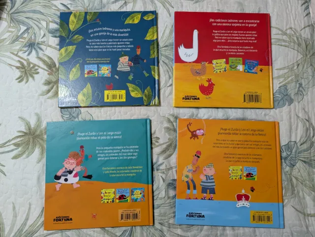 4 libros coleccion: Lo que escuchó la mariquita