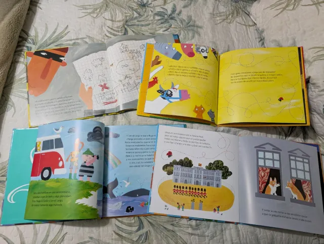 4 libros coleccion: Lo que escuchó la mariquita