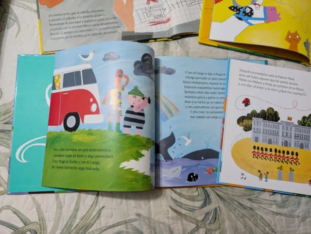 4 libros coleccion: Lo que escuchó la mariquita