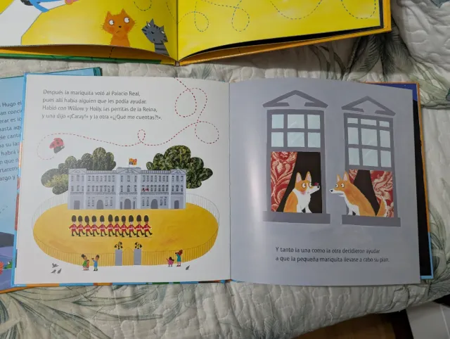 4 libros coleccion: Lo que escuchó la mariquita