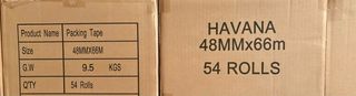 54 rotoli di scotch Havana 48MMx66m per imballaggi