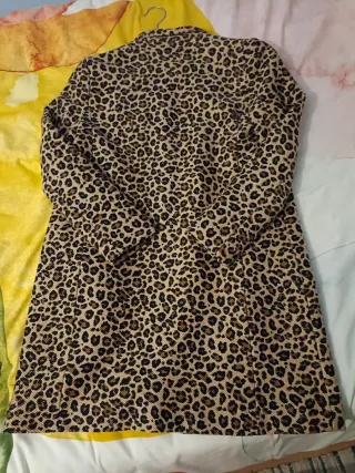 Abrigo mujer, estampado de Leopardo