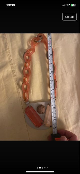 Collana Emporio Armani resina e pelle