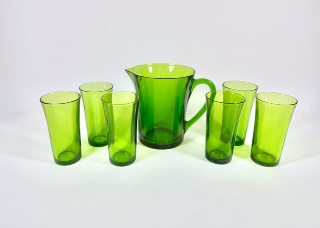Juego Jarra y Vasos Duralex Verde