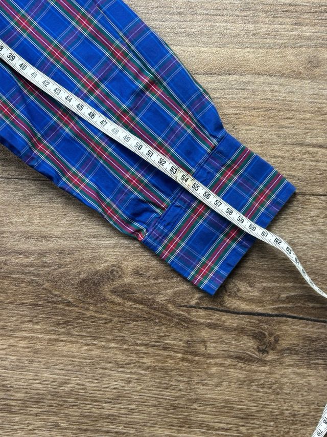 Camicia Tommy Hilfiger blu e rossa XS Regular Fit