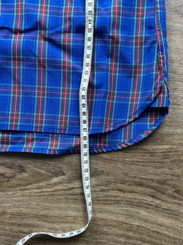 Camicia Tommy Hilfiger blu e rossa XS Regular Fit