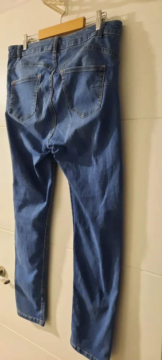 Vaqueros mujer azules
