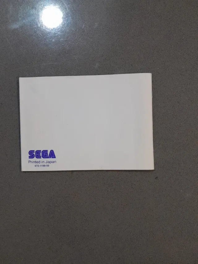 Manual Original Rainbow Islands SEGA