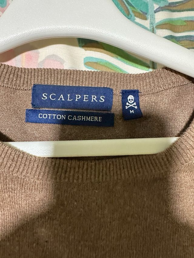 Jersey Scalpers M Marrón Algodón Cachemira