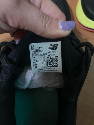 New Balance 247 Negro Rosa