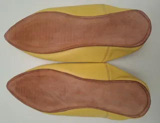 Babouches Marocchine Gialle Fatte a Mano