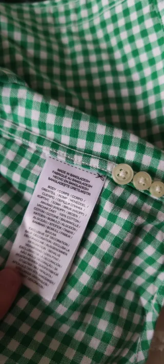 Camisa Polo Ralph Lauren cuadros verde