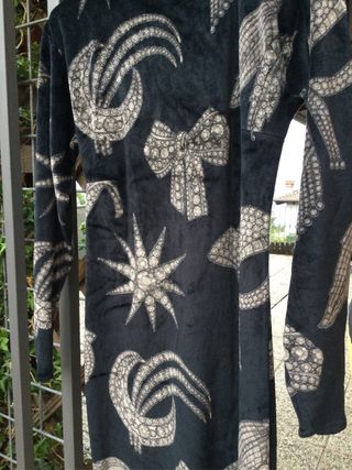 Abito lungo velluto nero