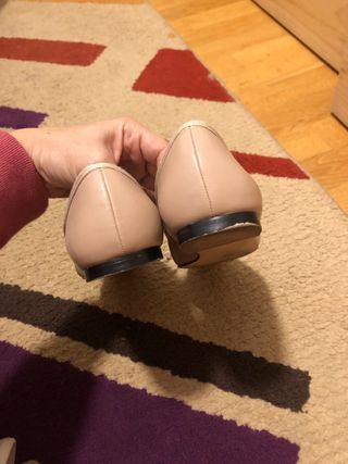 Bailarinas Zara Bicolor Beige y Negro