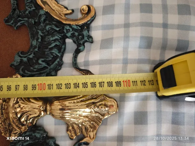 Marco decorativo vintage metal y madera