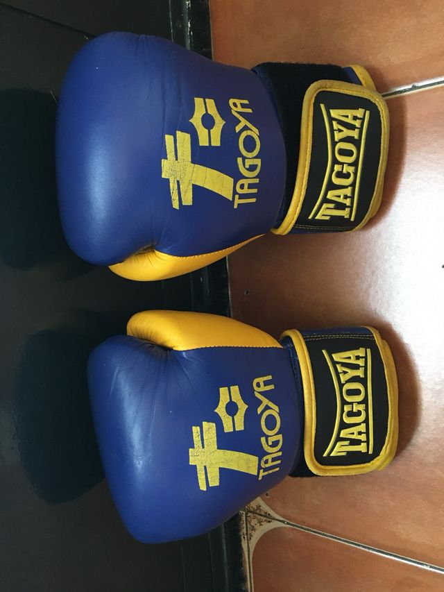 Guanti da Boxe Tagoya Blu e Giallo - 10 oz.