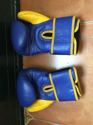 Guantes de Boxeo Tagoya Azul y Amarillo -10 oz.