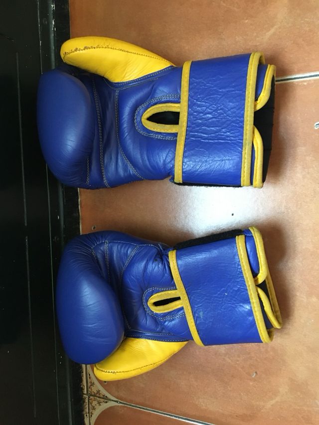Guanti da Boxe Tagoya Blu e Giallo - 10 oz.