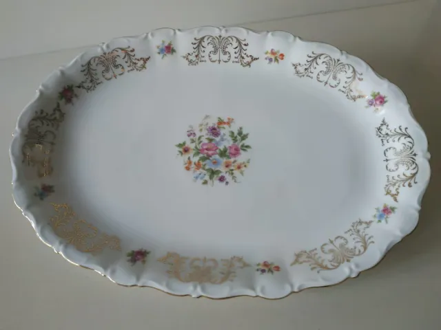 Bandeja Seltmann Weiden Porcelana Dorada
