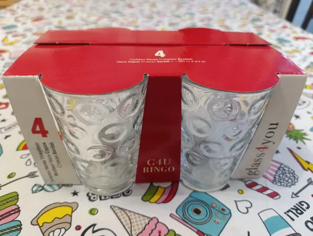 Set de 4 vasos glass4you Ringo