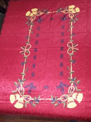 Set 2 Tovaglie e 4 Centrotavola Natalizi