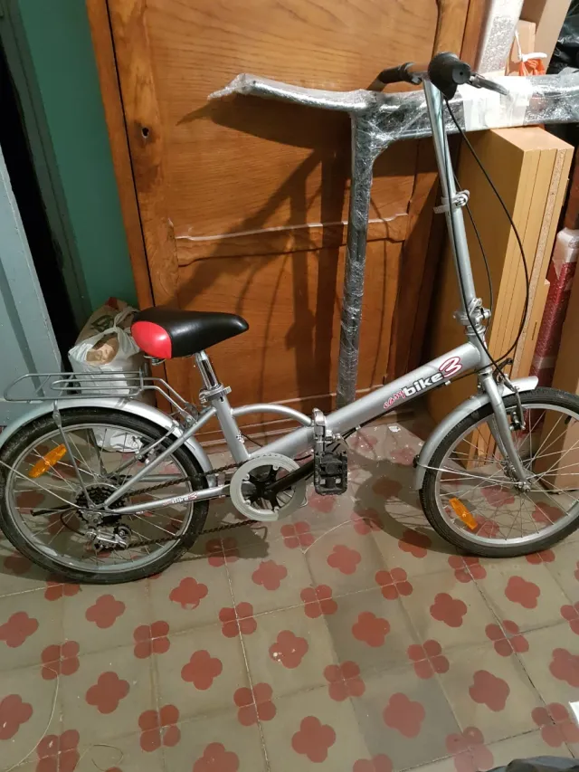 Bicicleta Plegable Plata