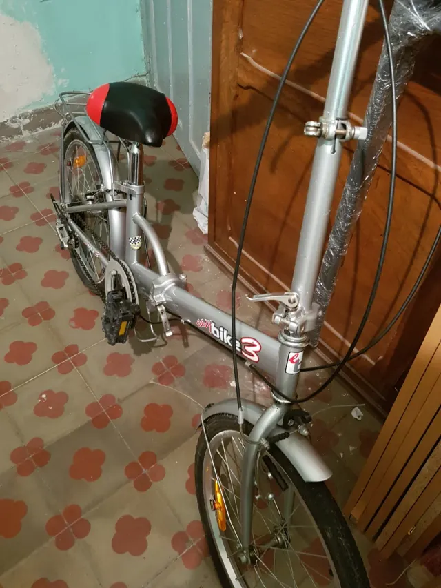 Bicicleta Plegable Plata